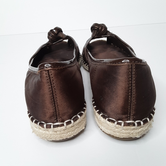 Cole Haan G Series brown peeptoe espadrille - Picture 3 of 8